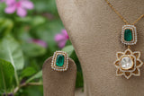 Polki pendant set (4-8209)(B)