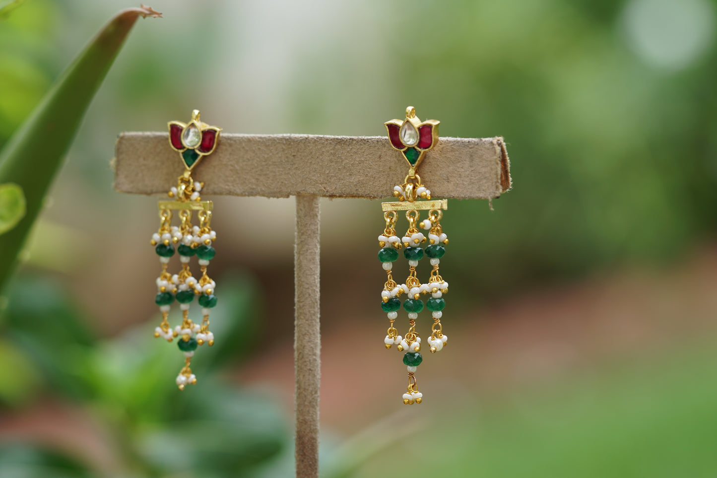Kundan earring (1-4424) - JEWELSTYLE
