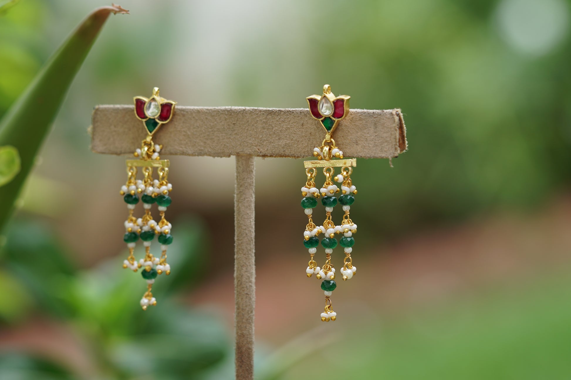 Kundan earring (1-4424) - JEWELSTYLE