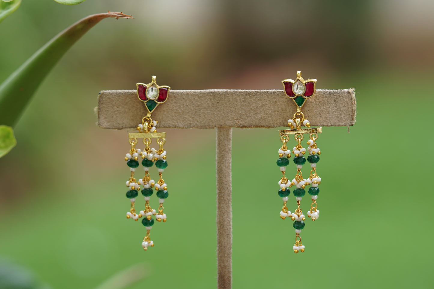 Kundan earring (1-4424) - JEWELSTYLE