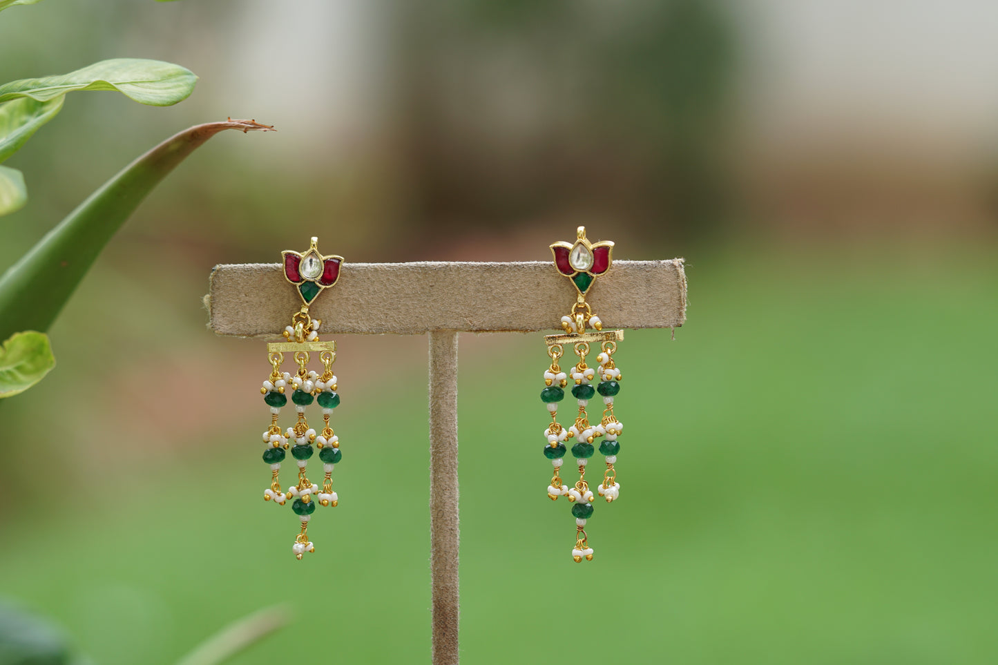 Kundan earring (1-4424) - JEWELSTYLE