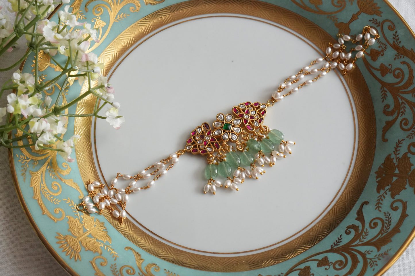 SmallKundan Choker (4-9062)(K) - JEWELSTYLE