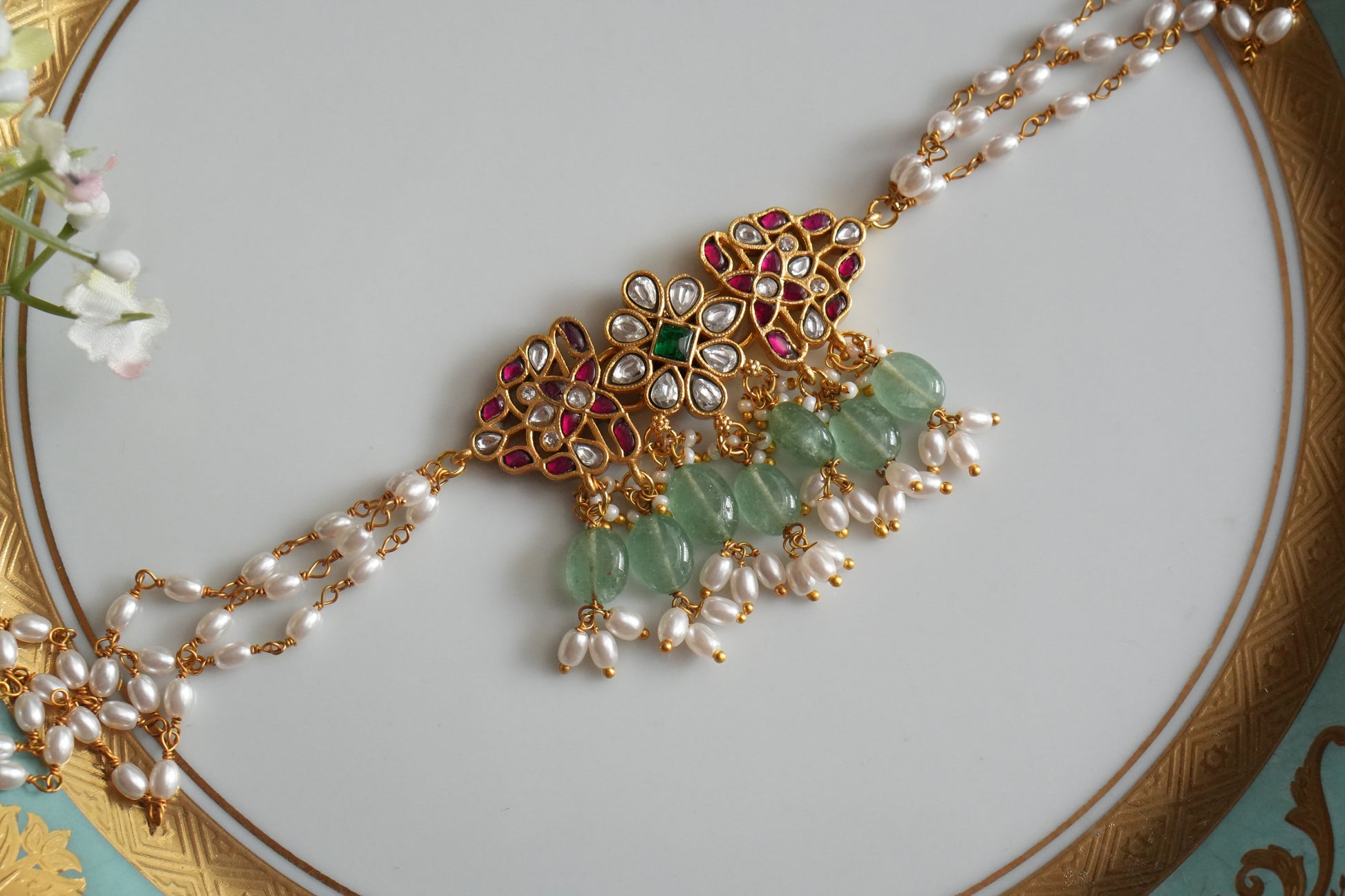 SmallKundan Choker (4-9062)(K) - JEWELSTYLE