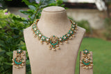 Kundan FIROZA Necklace set(4-8580)(R)