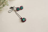 Ruby & Aqua Stone Pendant set (4-9189)(B)(From Turkey) - JEWELSTYLE