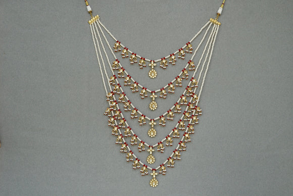 Kundan Ranihaar necklace  (4-6884)(S)