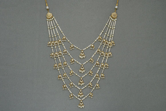 Kundan Ranihaar necklace  (4-6889)(S)