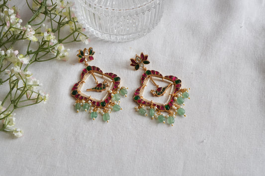 Kundan Earrings (1-5122)(R) - JEWELSTYLE