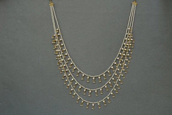 Kundan Ranihaar necklace  (4-6887)(S)(ALLREADY DISCOUNTED)
