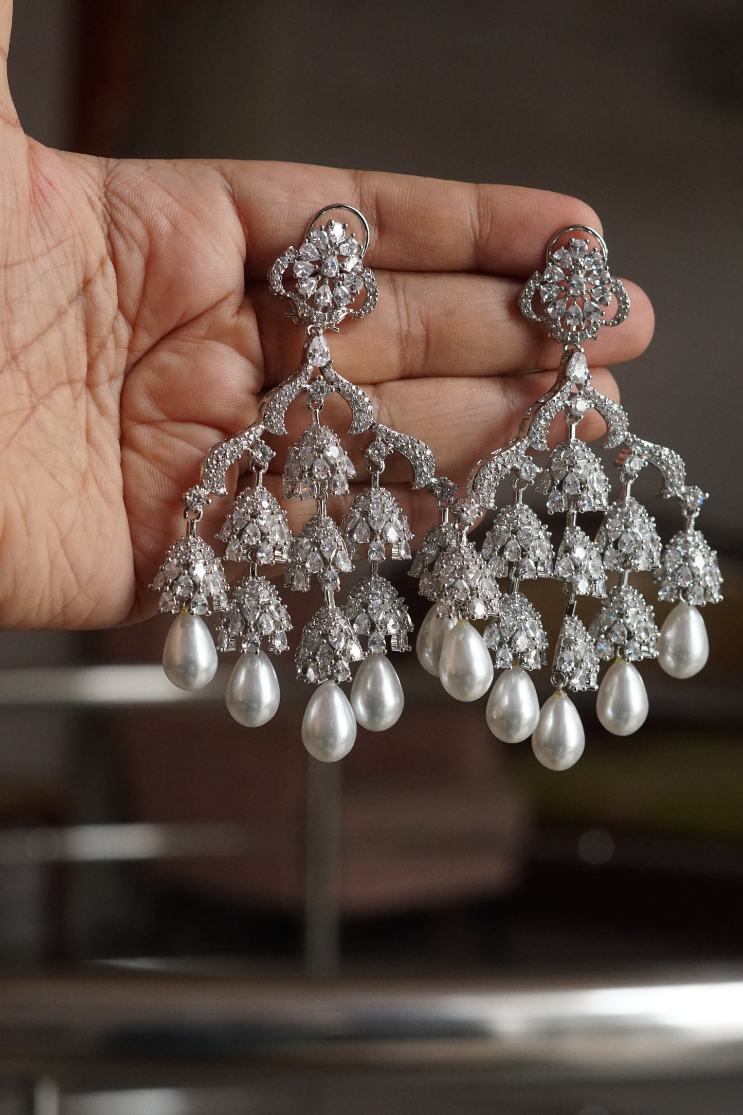 Ad stone earrings (1-5193)(B)