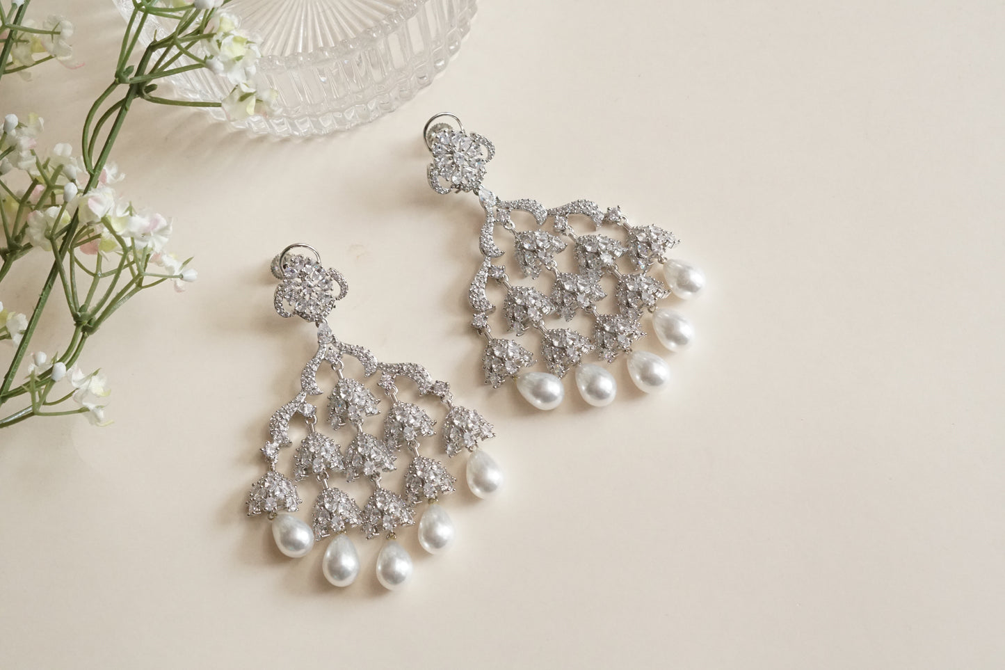 Ad stone earrings (1-5193)(B)