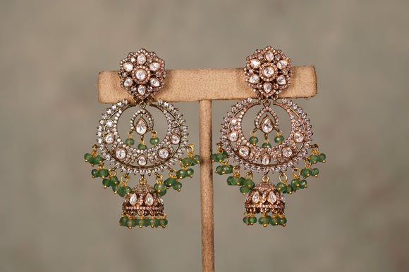 Polki Jhumki  (1-4266)(B)