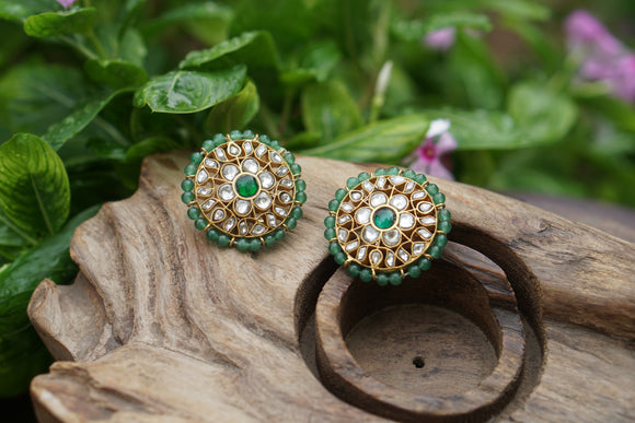 Kundan Studs (1-4433)(K)