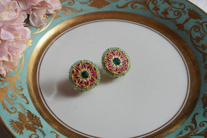 Kundan studs(1-4099)(K)