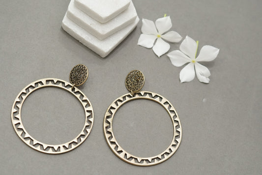 Golden hoops (1-2955)(H) - JEWELSTYLE