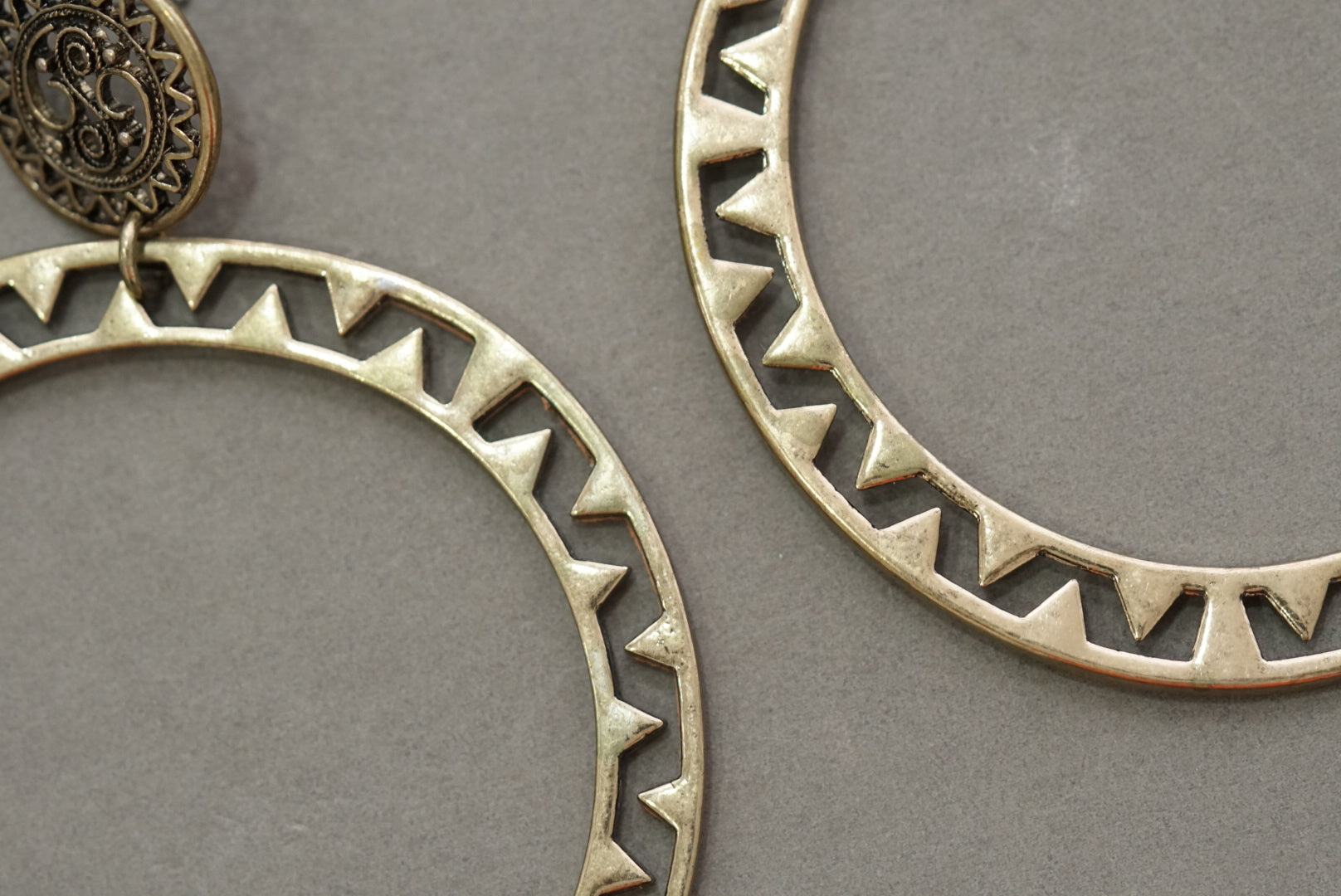 Golden hoops (1-2955)(H) - JEWELSTYLE