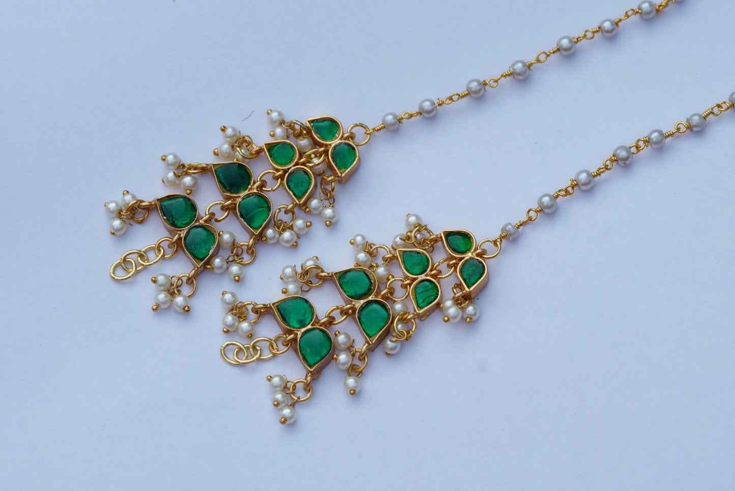 Kundan Ear Chain (9-82)(R)