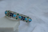 Turquoise openable bangles size 2’6 (3-326)(EX)