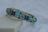 Turquoise openable bangles size 2’6 (3-326)(EX)