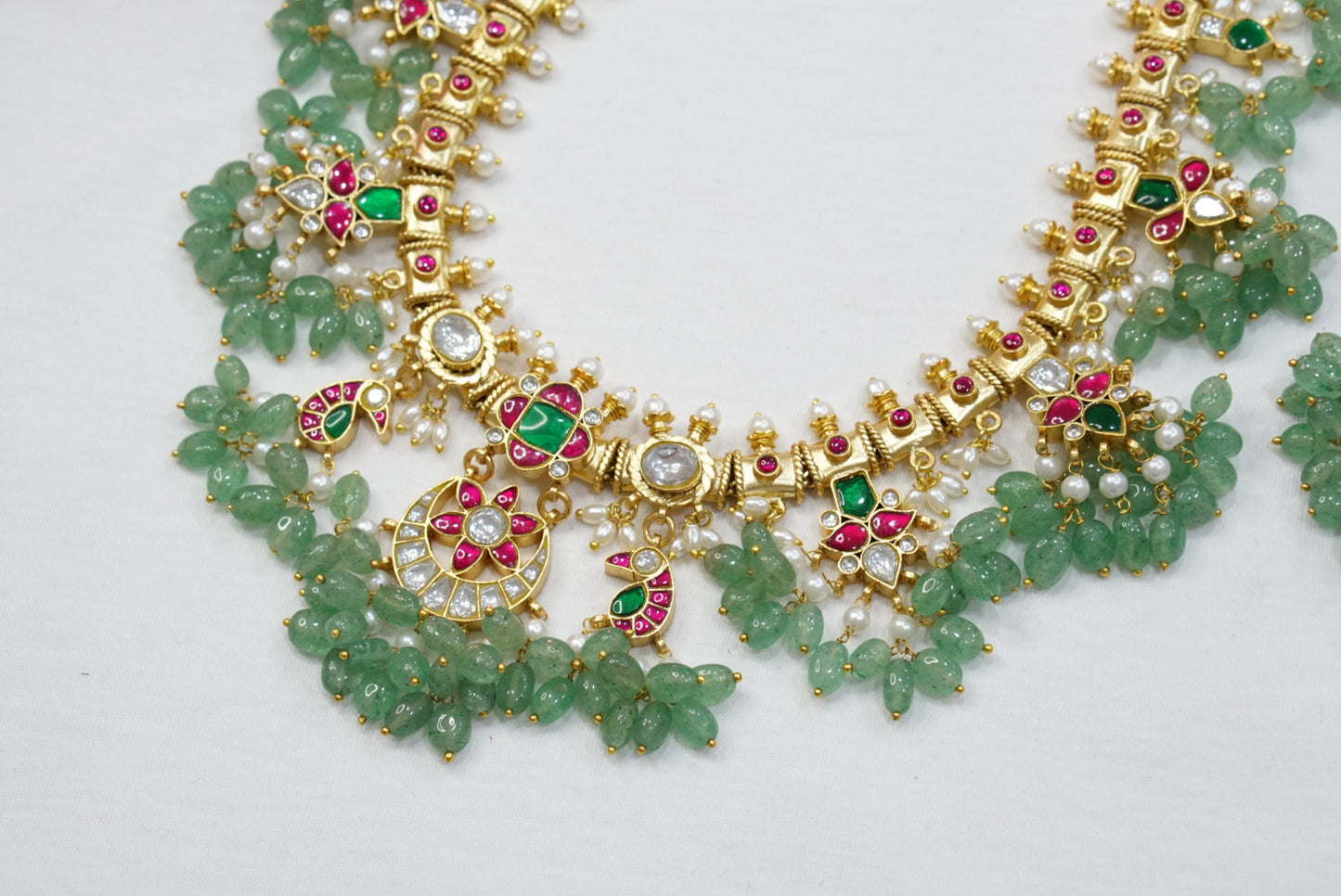 Kundan Necklace Set  (4-7510)(R)(PREORDER)