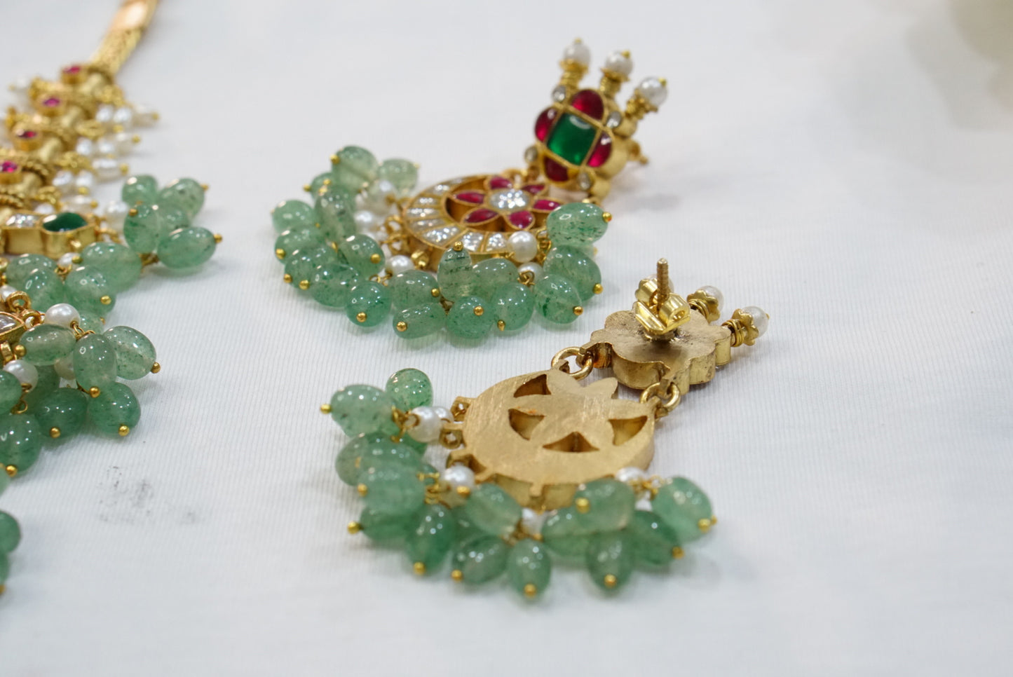 Kundan Necklace Set  (4-7510)(R)(PREORDER)