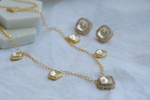 Kundan polki Pendant necklace set (4-6025)(EX)(offer piece)