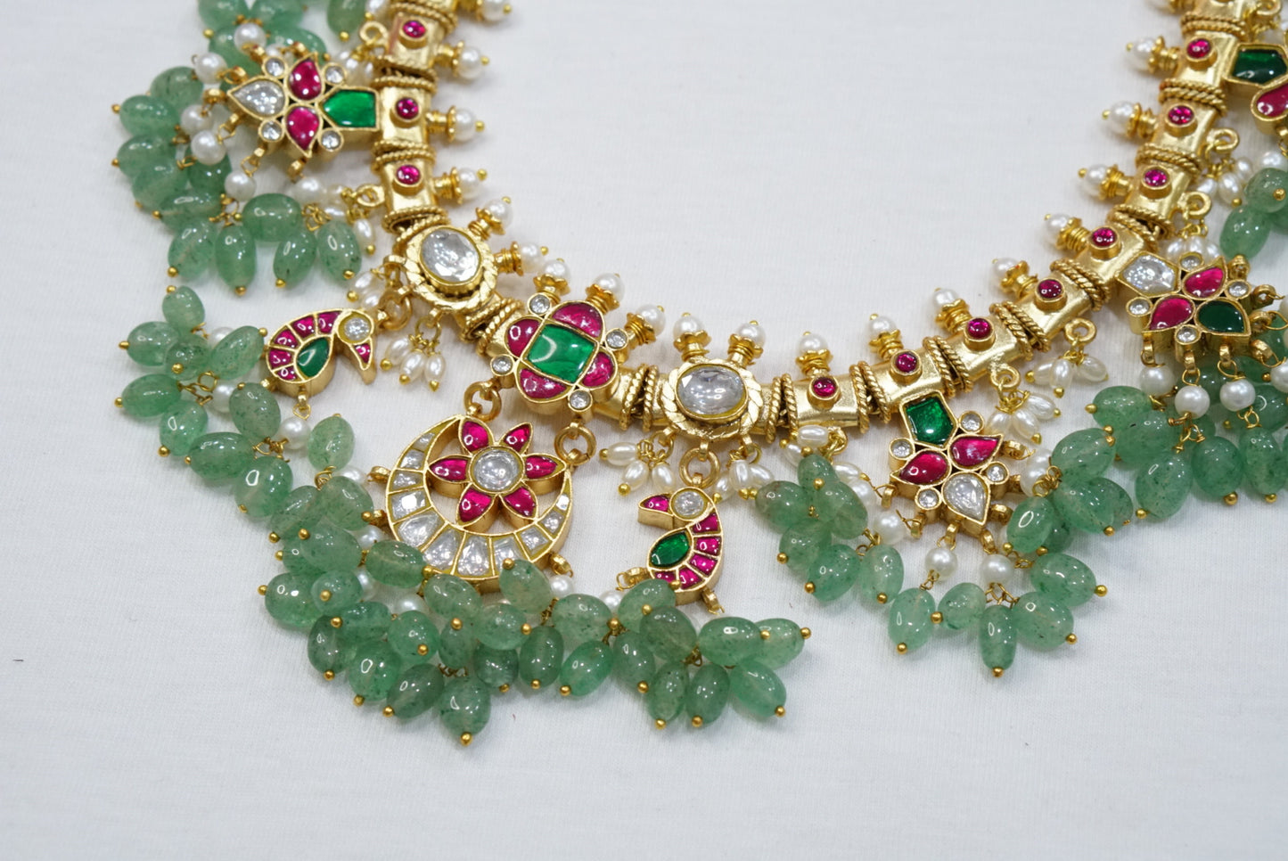 Kundan Necklace Set  (4-7510)(R)(PREORDER)