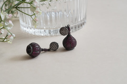 AD earrings (1-5204)(B)(From Turkey) - JEWELSTYLE