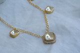 Kundan polki Pendant necklace set (4-6025)(EX)(offer piece)