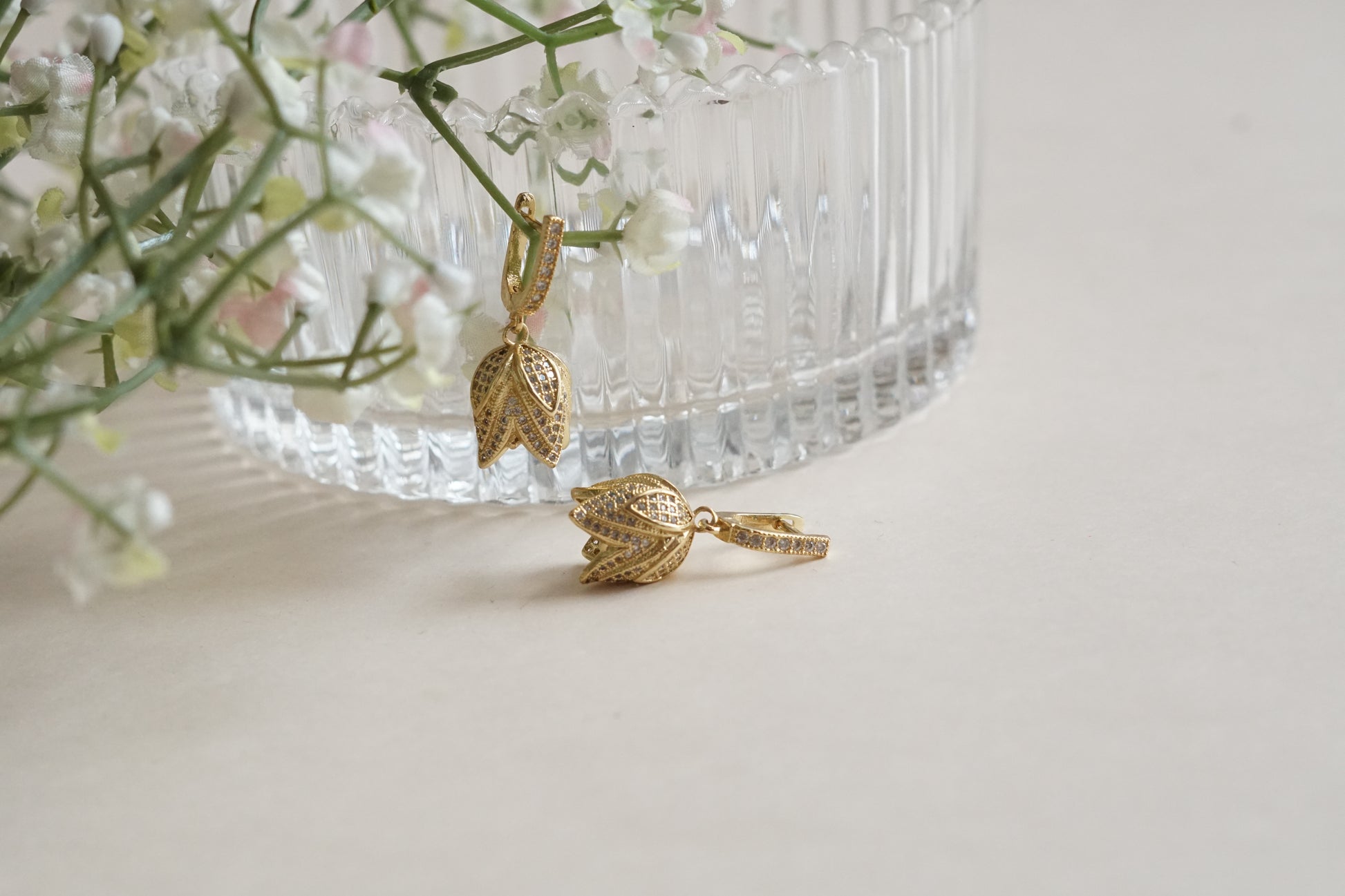 AD earrings (1-5205)(B)(From Turkey) - JEWELSTYLE