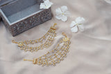 Kundan Ear Chain (9-80)(R)(preorder)