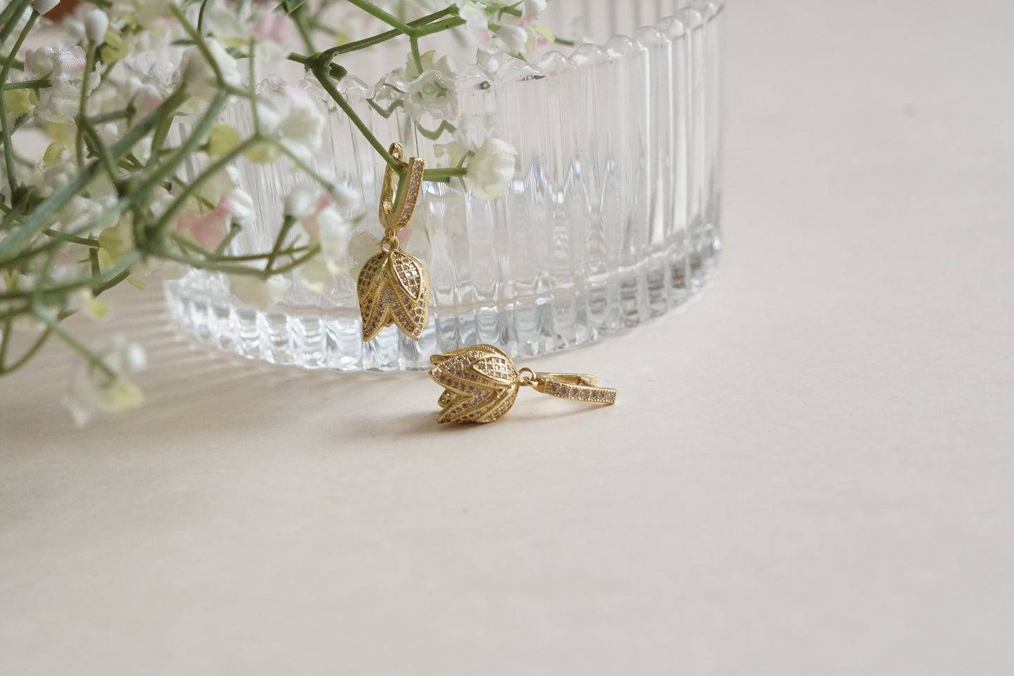 AD earrings (1-5205)(B)(From Turkey) - JEWELSTYLE