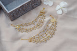 Kundan Ear Chain (9-80)(R)(preorder)