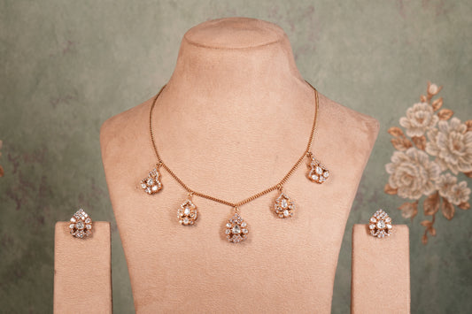 Polki Necklace Set (4-9065)(B)