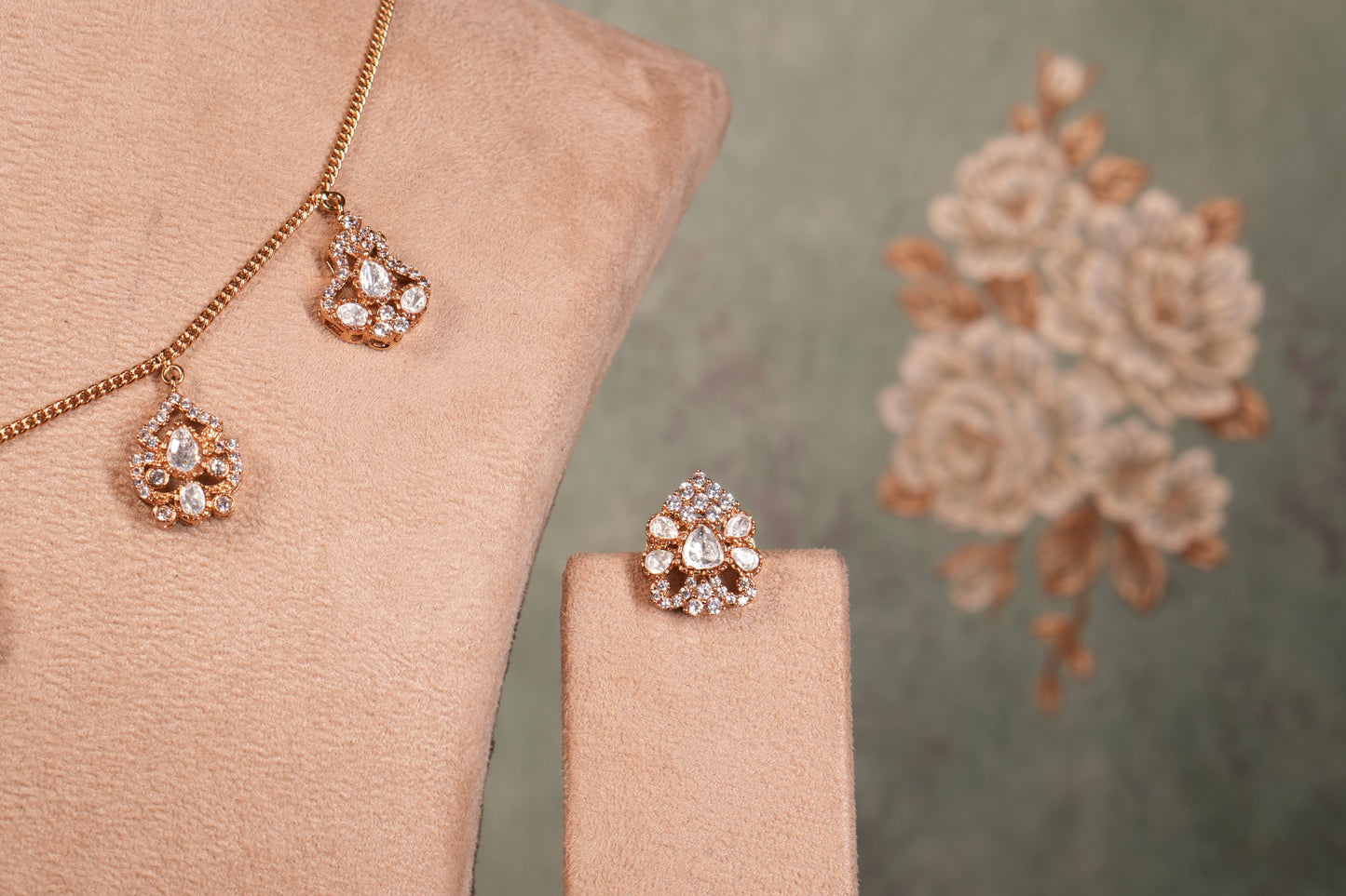 Polki Necklace Set (4-9065)(B)