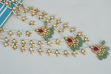 Kundan 3 line Ranihaar necklace (4-6850)(R)(PREORDER)