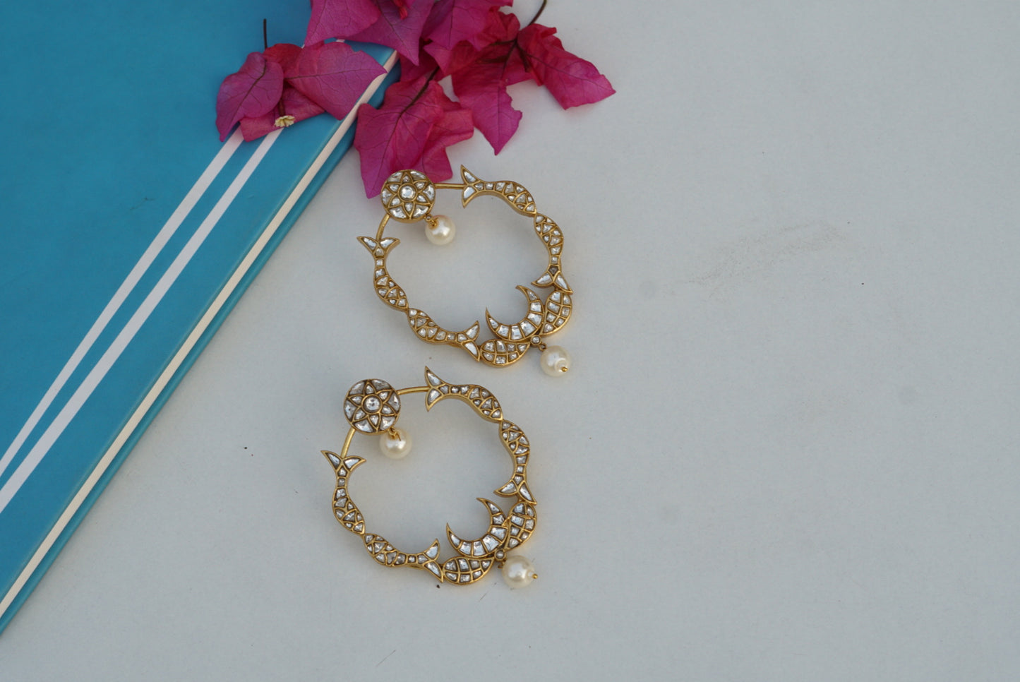 Kundan Earring (1-3466)(R)(PREORDER) - JEWELSTYLE