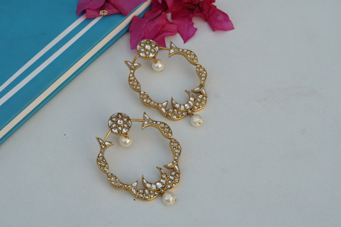 Kundan Earring (1-3466)(R)(PREORDER) - JEWELSTYLE