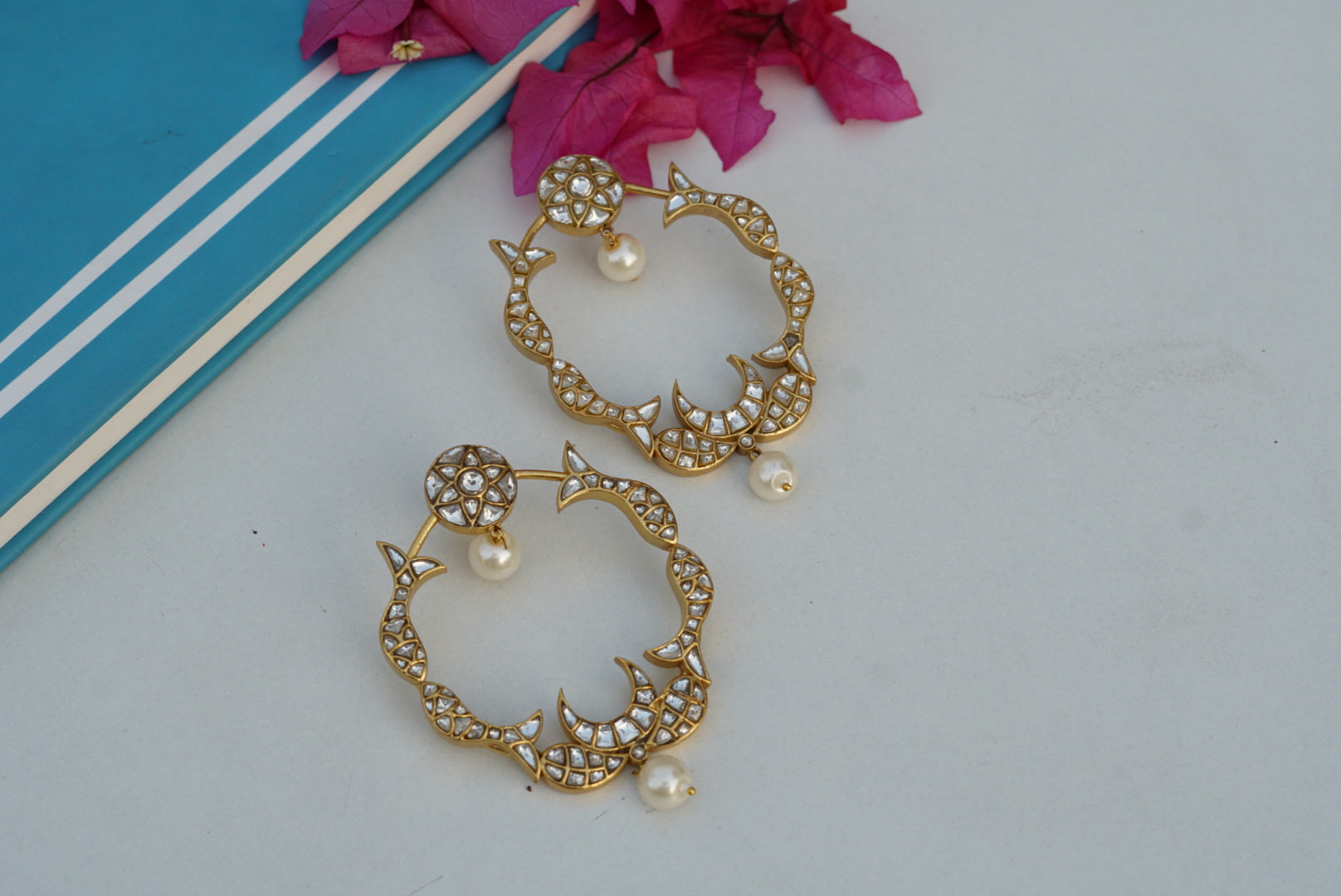 Kundan Earring (1-3466)(R)(PREORDER) - JEWELSTYLE