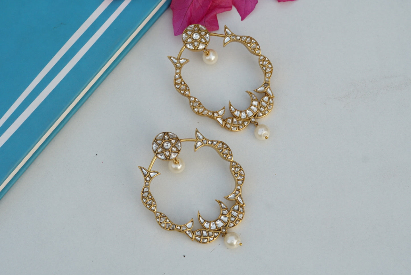 Kundan Earring (1-3466)(R)(PREORDER) - JEWELSTYLE