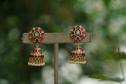 Kundan Jhumki (1-4437)(made on order 10-15days) - JEWELSTYLE