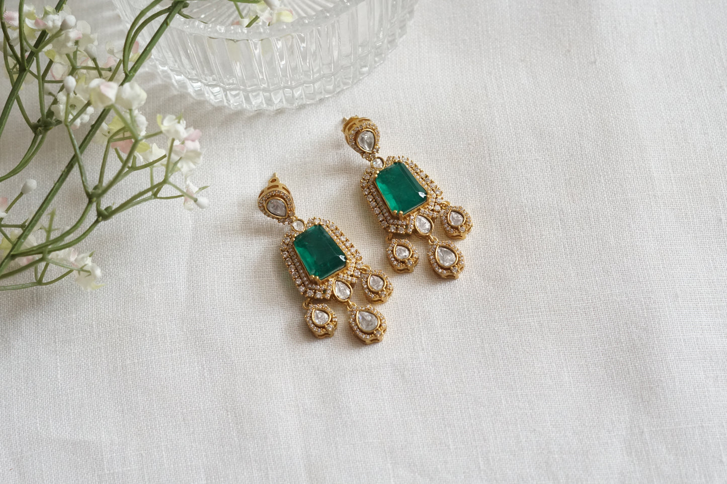 Polki Earrings (1-5236)(K)