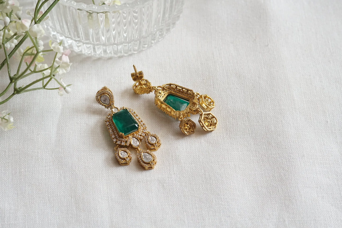Polki Earrings (1-5236)(K)