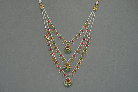 Kundan Ranihaar necklace (4-6897)(R)