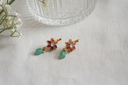 Kundan Bugadi Earrings (1-5238)(K)