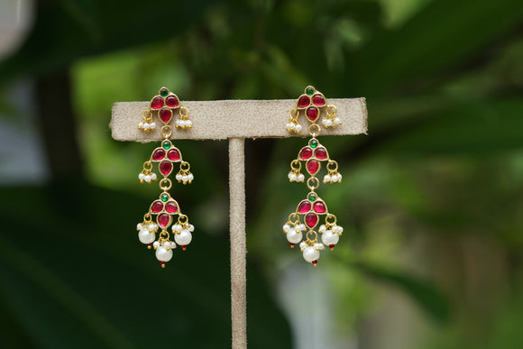 Kundan Earrings (1-4440)(INTRODUCTORY PRICE)