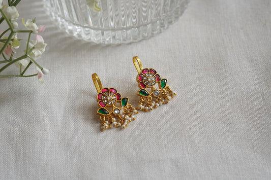 Kundan Bugadi Earrings (1-5239)(K)