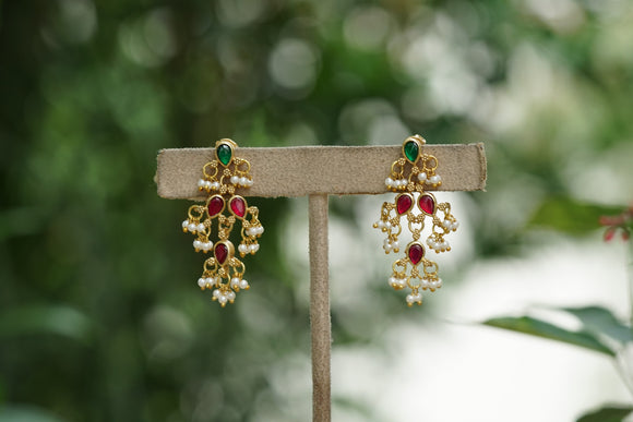 Kundan Earrings (1-4439)(INTRODUCTORY PRICE)