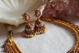 Kundan necklace set(4-7825)(R)(ALREADY DISCOUNTED)