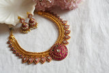 Kundan necklace set(4-7825)(R)